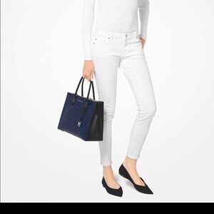 Michael Kors blue leopard print and matching wallet